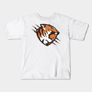 tiger face - claw Kids T-Shirt